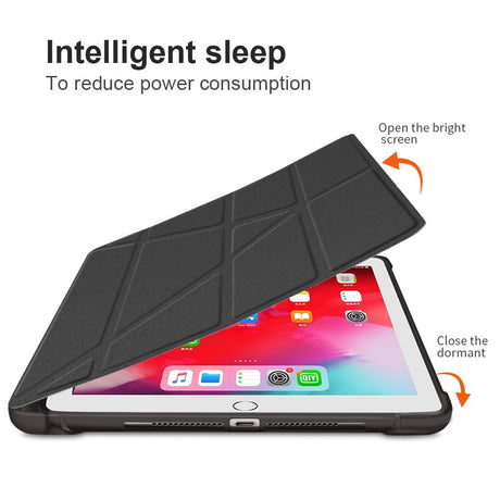 iPad 10.2" (2021 / 2020 / 2019) / iPad Pro 10.5 / iPad Air (2019) Flexibelt Origami Fodral - Svart