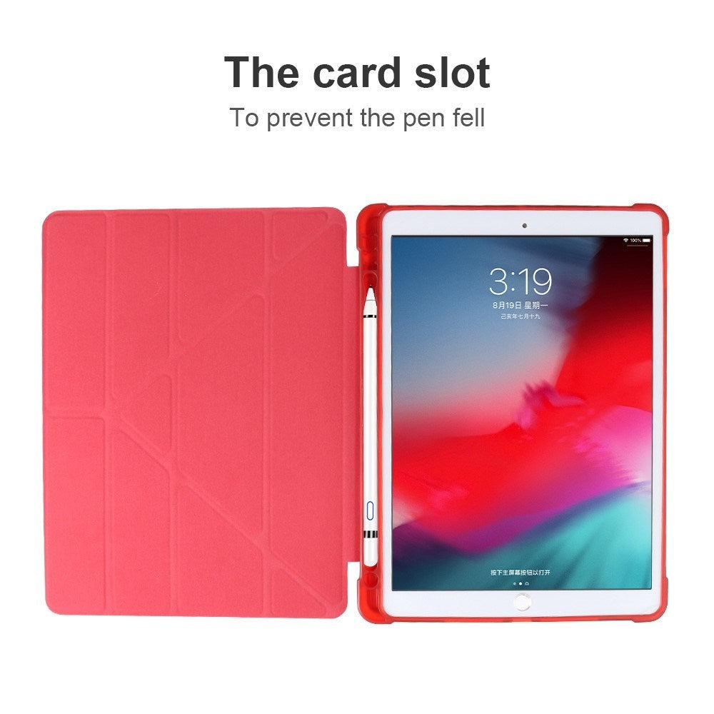 iPad 10.2" (2021 / 2020 / 2019) / iPad Pro 10.5 / iPad Air (2019) Flexibelt Origami Fodral - Röd