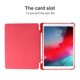 iPad 10.2" (2021 / 2020 / 2019) / iPad Pro 10.5 / iPad Air (2019) Flexibelt Origami Fodral - Röd