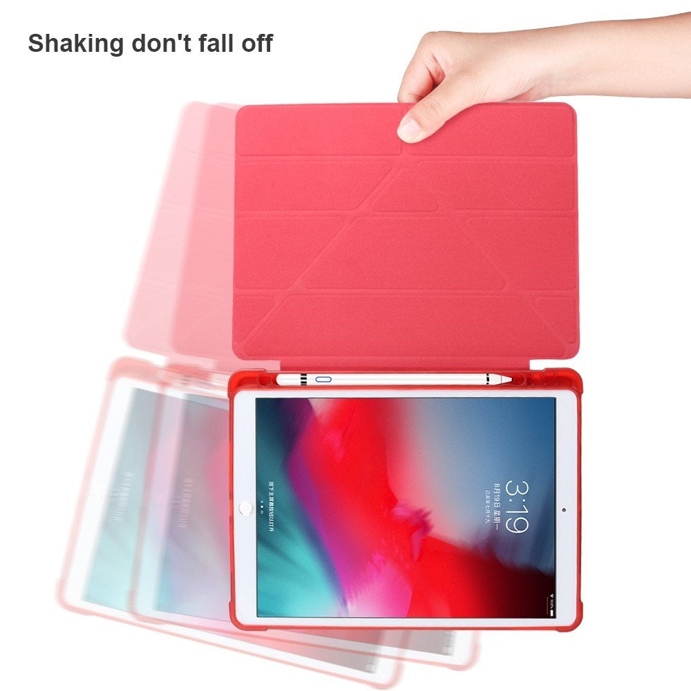 iPad 10.2" (2021 / 2020 / 2019) / iPad Pro 10.5 / iPad Air (2019) Flexibelt Origami Fodral - Röd