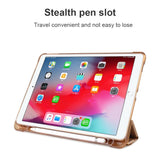 iPad 10.2" (2021 / 2020 / 2019) / iPad Pro 10.5 / iPad Air (2019) Flexibelt Origami Fodral - Rose Gold