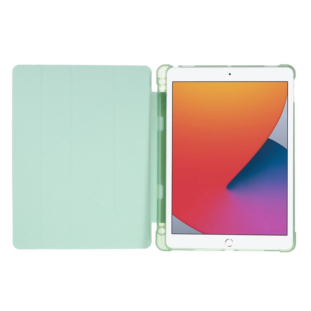 iPad 10.2" (2021 / 2020 / 2019) / iPad Pro 10.5 / iPad Air (2019) Flexibelt Origami Fodral - Grön