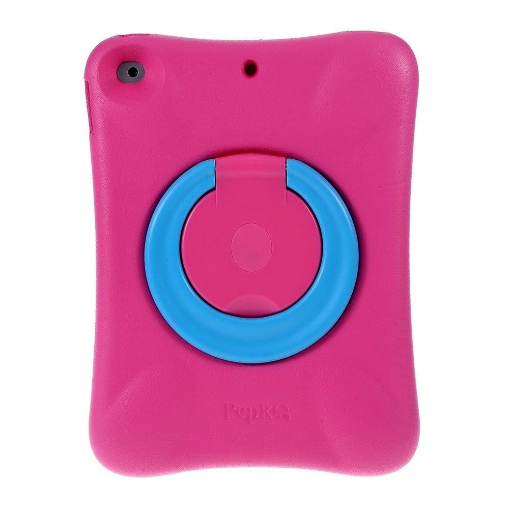 iPad 10.2" (2021 / 2020 / 2019) Pepkoo Shockproof Skal med 360 Graders Stativfunktion - Rosa / Blå