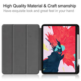iPad Air (2022/2020) / Pro 11" (2022 / 2021 / 2020 / 2018) Tri-Fold Fodral med Apple Pencil Hållare - Röd