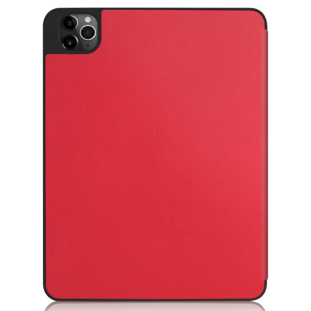 iPad Air (2022/2020) / Pro 11" (2022 / 2021 / 2020 / 2018) Tri-Fold Fodral med Apple Pencil Hållare - Röd