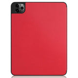 iPad Air (2022/2020) / Pro 11" (2022 / 2021 / 2020 / 2018) Tri-Fold Fodral med Apple Pencil Hållare - Röd