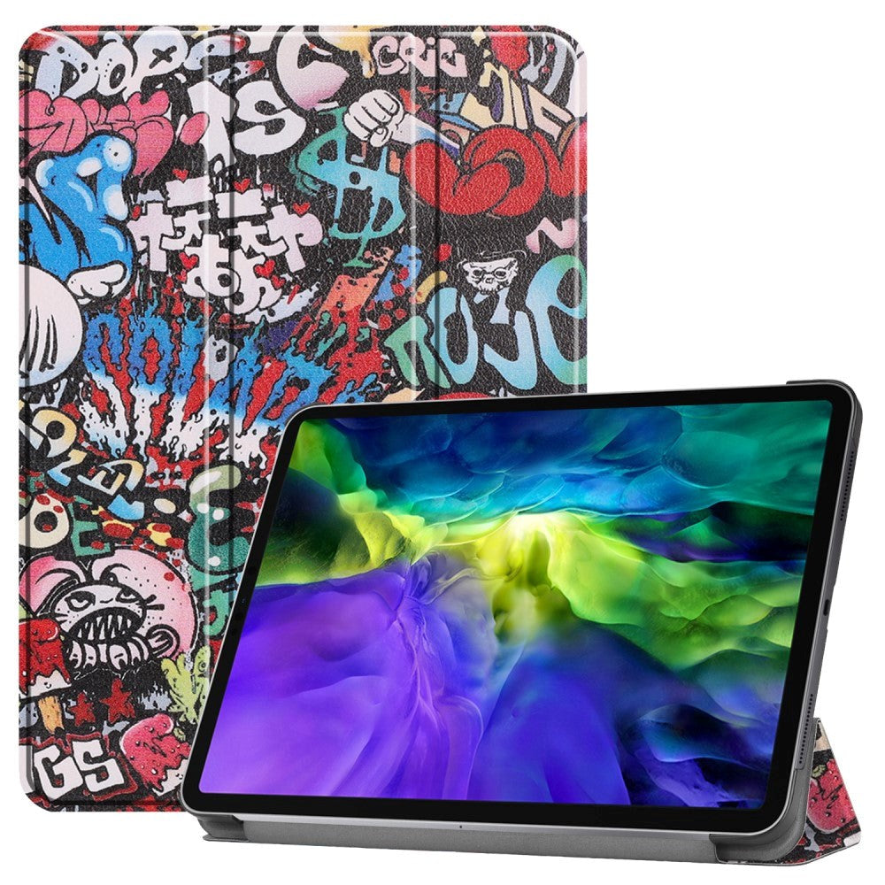 iPad Pro 11" (2022 / 2021 / 2020 / 2018) Fodral med Tri-Fold Stativfunktion - Graffiti