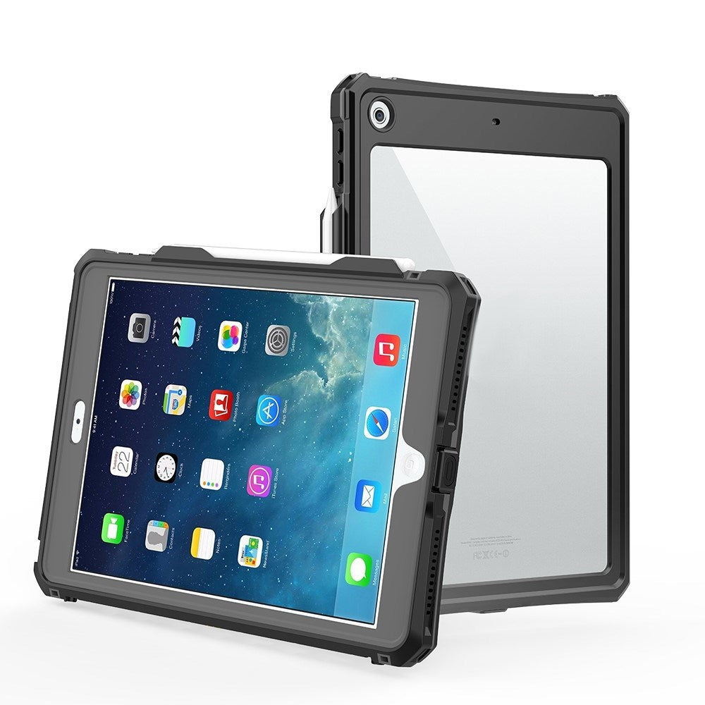 iPad 10.2" (2021/2020/2019) EIDERWOOD Vattentätt Fodral - Svart / Genomskinlig