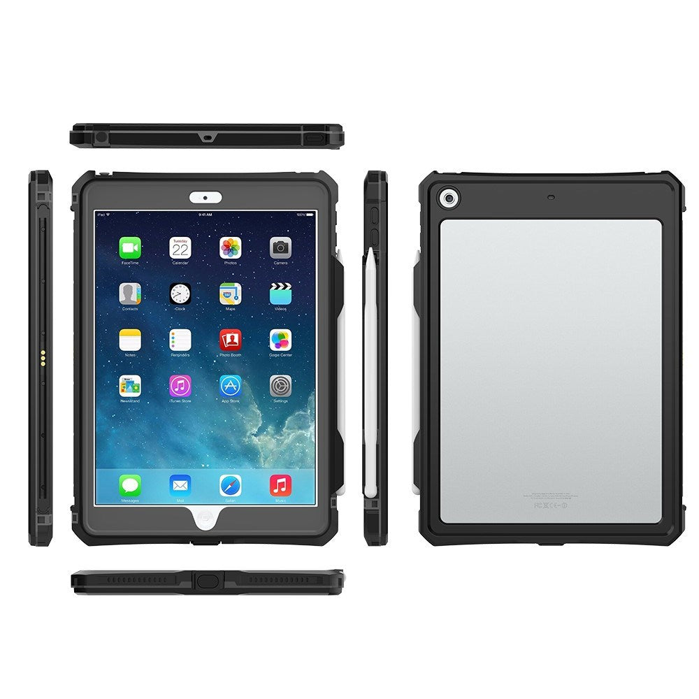 iPad 10.2" (2021/2020/2019) EIDERWOOD Vattentätt Fodral - Svart / Genomskinlig