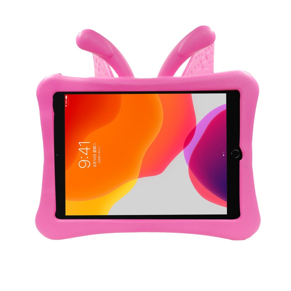 EIDERWOOD iPad 10.2" (2021 / 2020 / 2019) - Butterfly Super 360 Degree Position Skal - Rosa