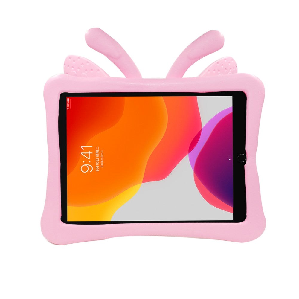 EIDERWOOD iPad 10.2" (2021 / 2020 / 2019) - Butterfly Super 360 Degree Position Skal - Ljusrosa