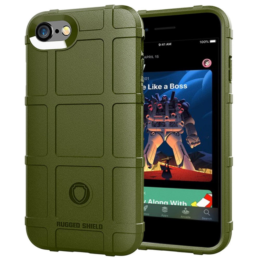 iPhone SE (2022/2020) / 8 / 7 Case Rugged Shield Series Skal - Armégrön