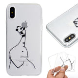 EIDERWOOD iPhone XR Plast Skal m. Tryck - Panda & Elefant