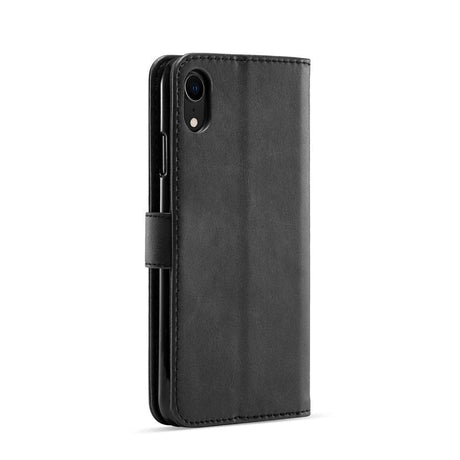 iPhone XR LC.IMeeke Leather Wallet Case - Svart