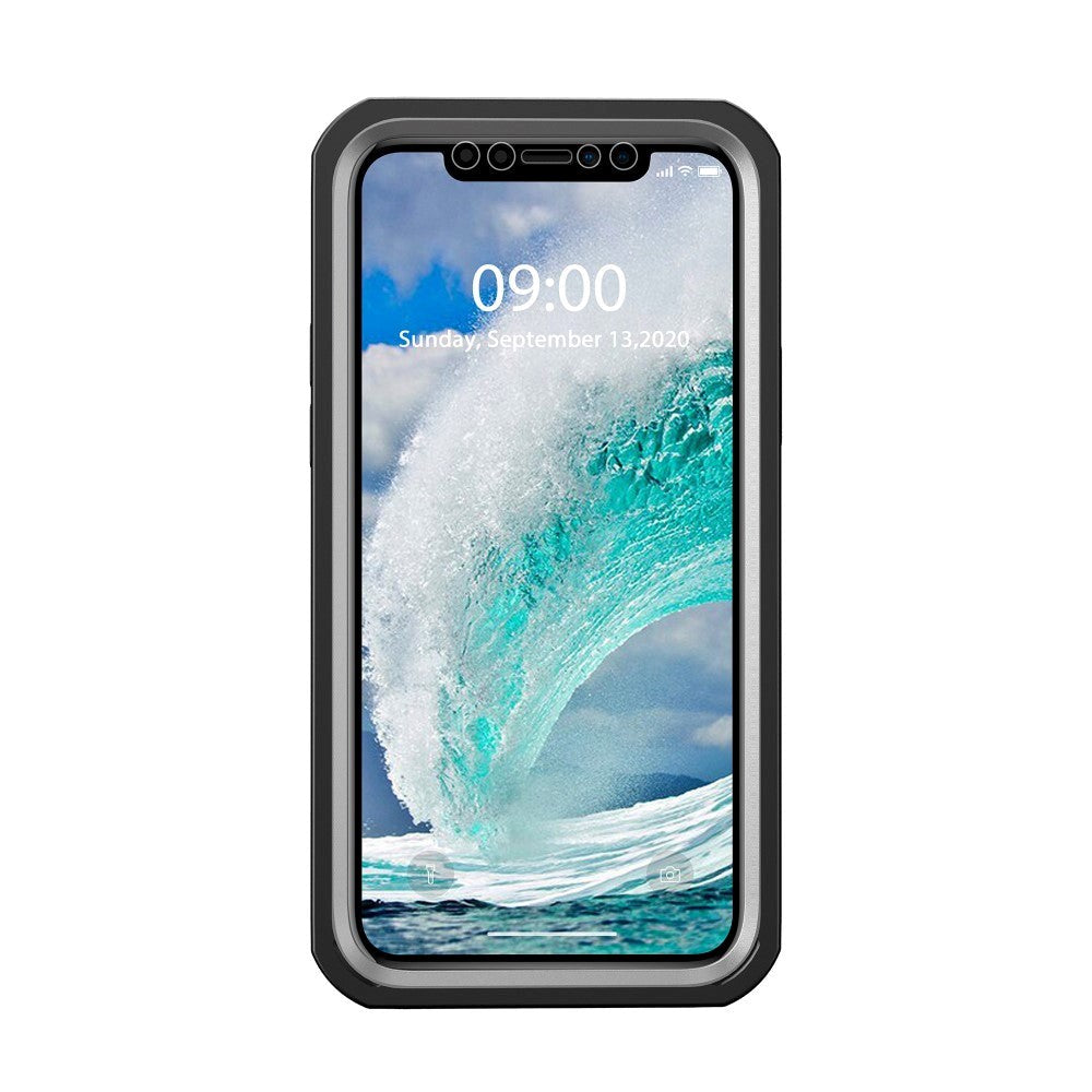 iPhone 12 /12 Pro Heavy Duty Case - Tåligt Skal - Transparent / Svart