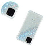 iPhone 12 Mini Skal med Glitter - Transparent / Silver