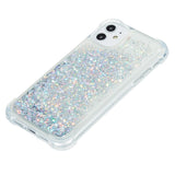 iPhone 12 / 12 Pro Skal med Glitter - Transparent / Silver