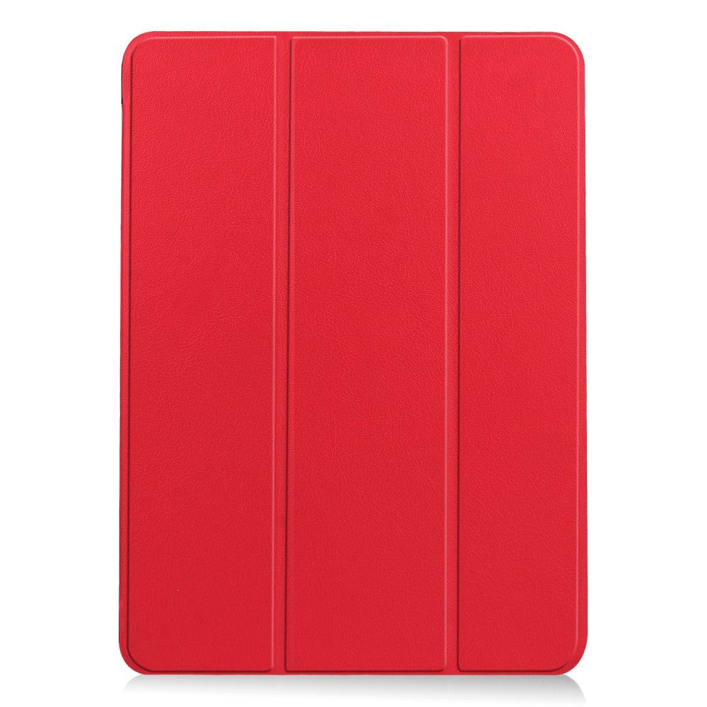 EIDERWOOD iPad Air 10.9-11" (2024-2020) Tri-fold Fodral Litchi-textur - Röd