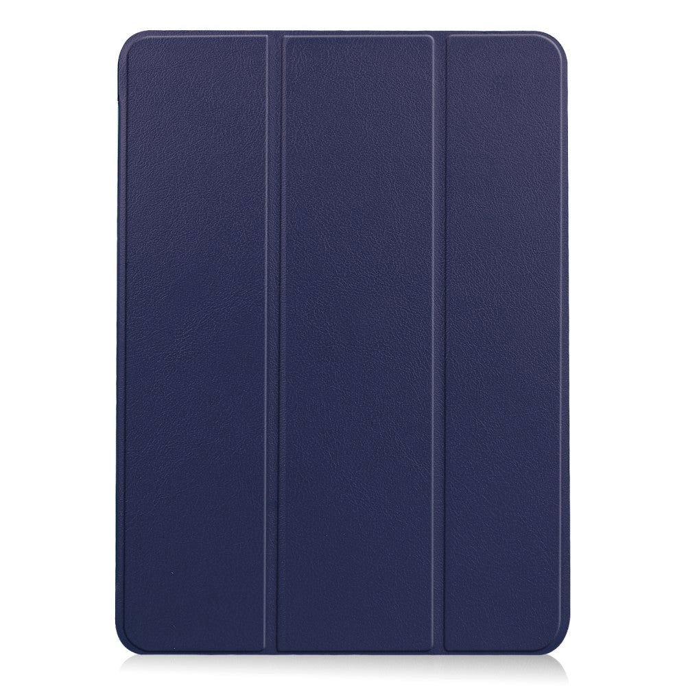 EIDERWOOD iPad Air 10.9-11" (2024-2020) Tri-fold Fodral Litchi-textur - Mörkblå