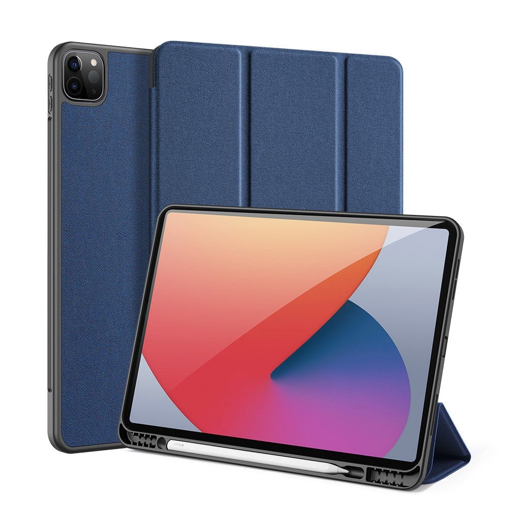 iPad Pro 12.9" (2022 / 2021 / 2020 / 2018) DUX DUCIS Domo Series Quality Case - Fodral med Stativfunktion - Blå