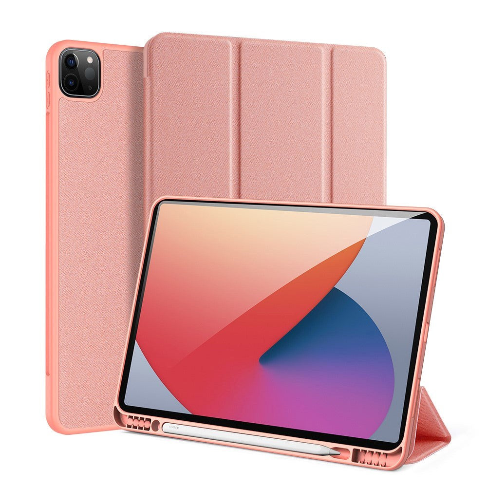 iPad Pro 12.9" (2022 / 2021 / 2020 / 2018) DUX DUCIS Domo Series Quality Case - Fodral med Stativfunktion - Rött Guld