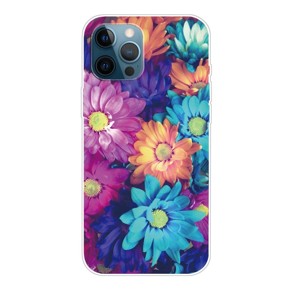 iPhone 13 Pro Max Skal Plast - Färgglada Blommor