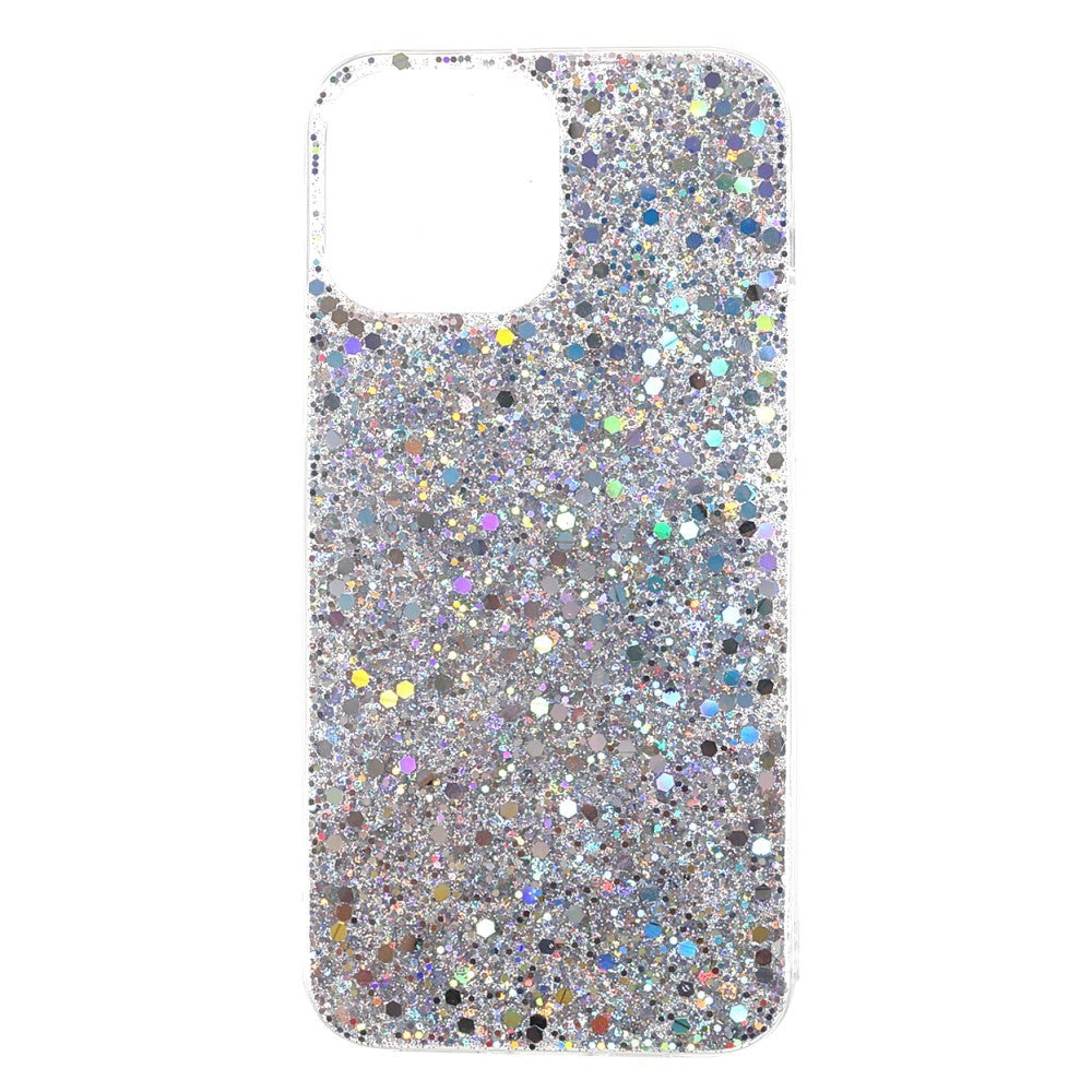 iPhone 13 Mini Skal - Silver Glitter