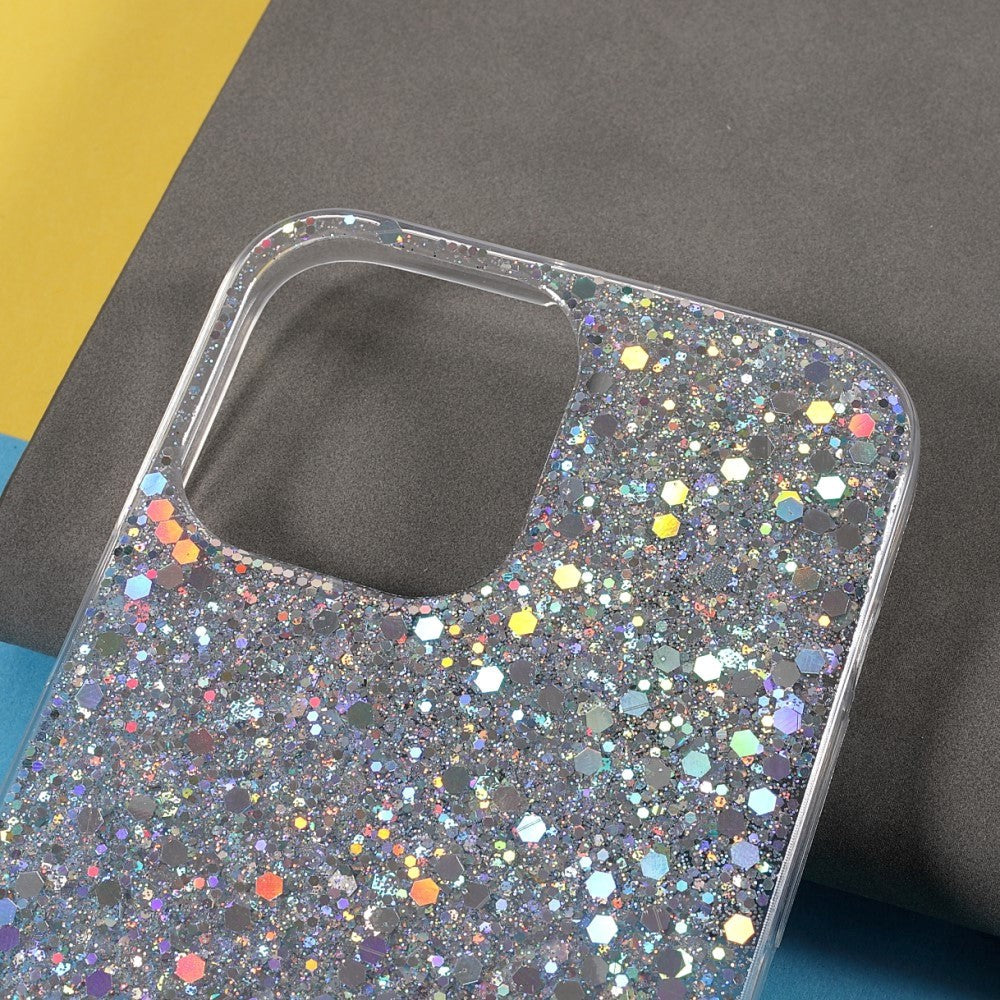 iPhone 13 Mini Skal - Silver Glitter