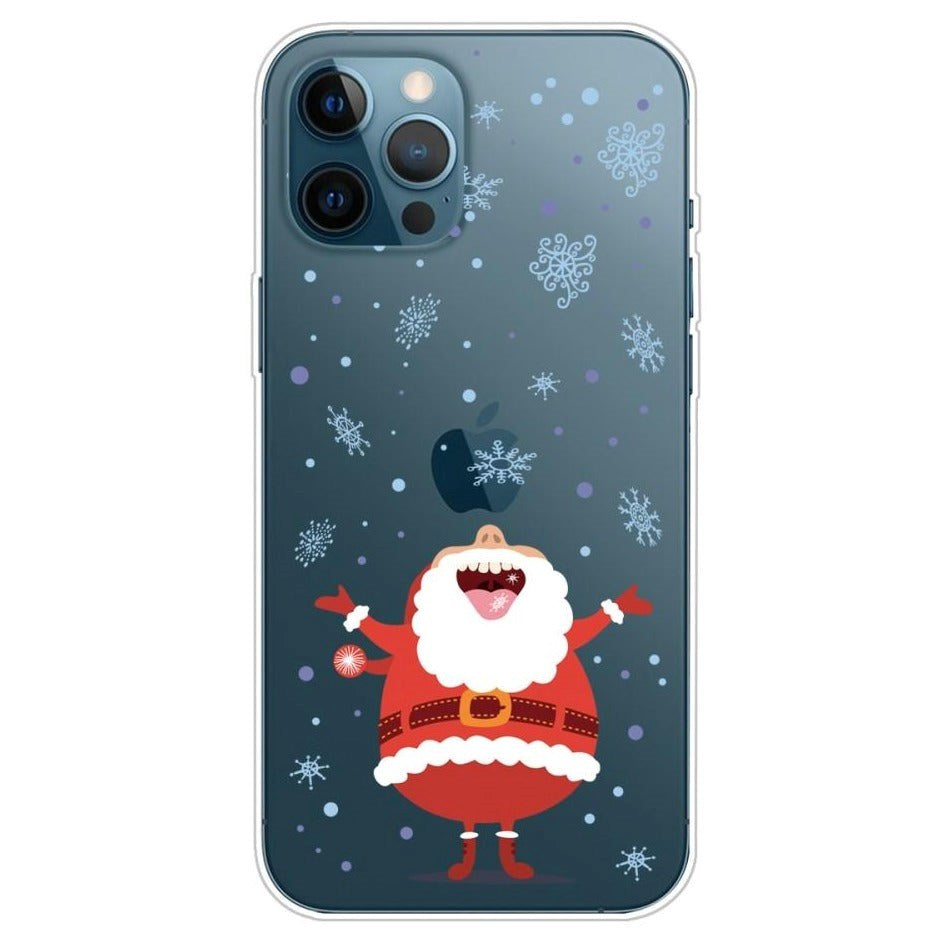 iPhone 13 Pro Max Skal Flexibel Plast - Jul-tema - Skrattande Tomte