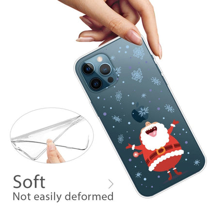 iPhone 13 Pro Max Skal Flexibel Plast - Jul-tema - Skrattande Tomte