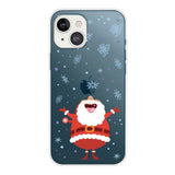 iPhone 13 Skal Plast - Jul-tema - Lycklig Jultomte - Transparent