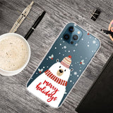 iPhone 13 Pro Skal Flexibel Plast - Jul-tema - Merry Holidays - Isbjörn