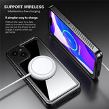 iPhone 13 IP68 Damm- & Vattentätt Skal - Genomskinlig / Svart