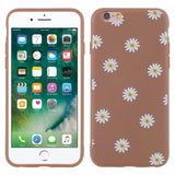 EIDERWOOD iPhone 6 / 6s Flexibelt Plast Bakskal med Blommor - Brun