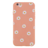 EIDERWOOD iPhone 6 / 6s Flexibelt Plast Bakskal med Blommor - Orange