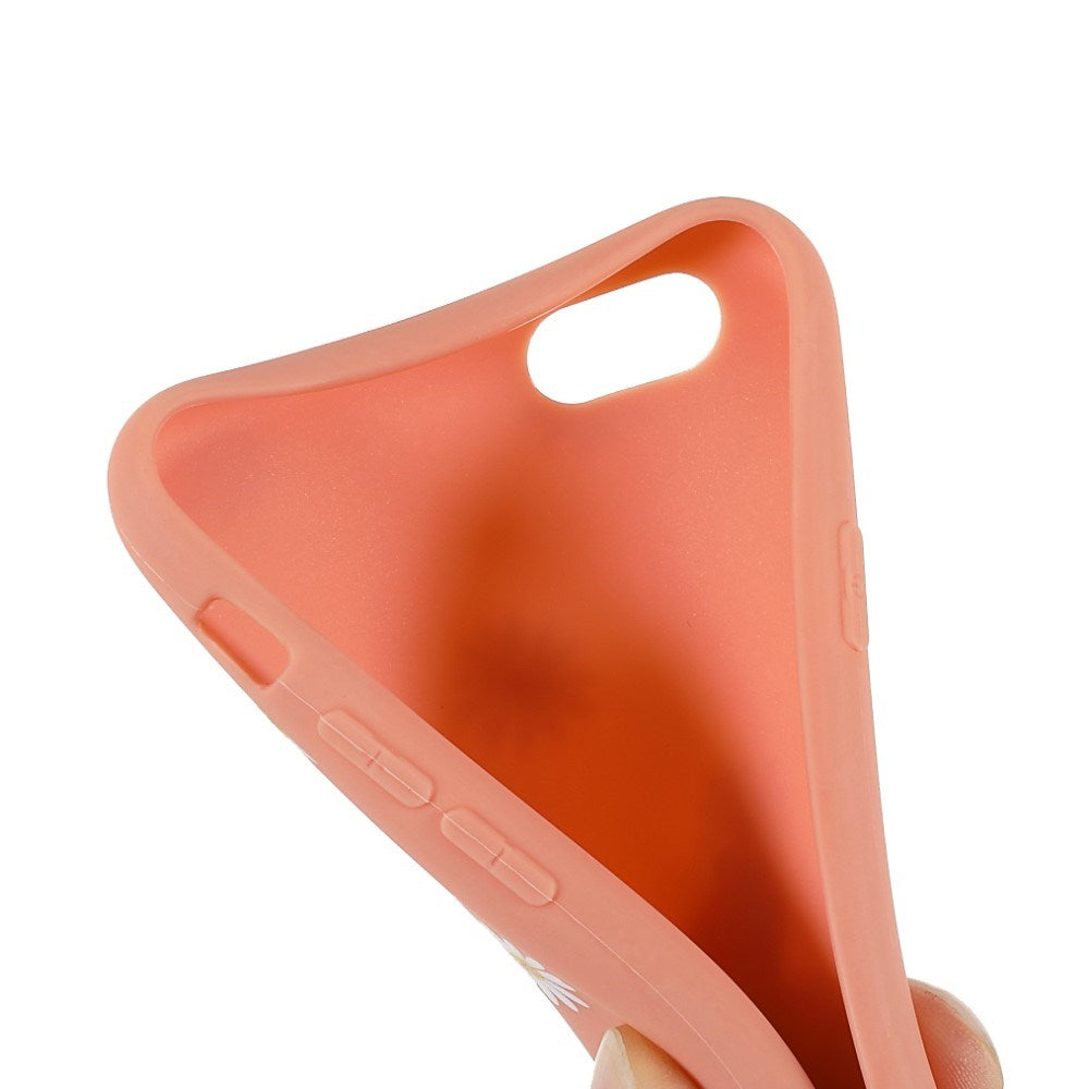 EIDERWOOD iPhone 6 / 6s Flexibelt Plast Bakskal med Blommor - Orange