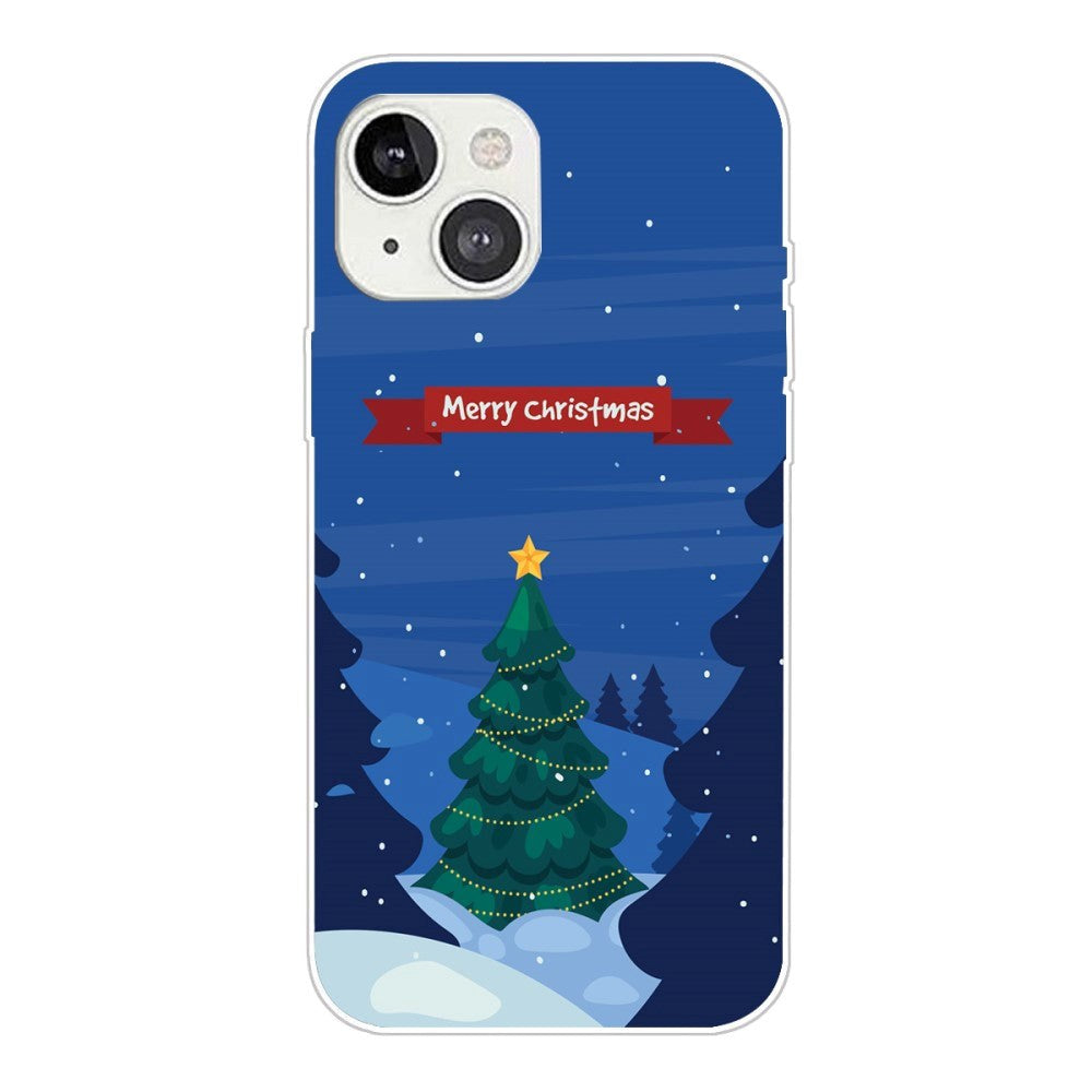 iPhone 13 Skal Flexibel Plast - Jul-tema - Merry Christmas - Dekorerad Julgran