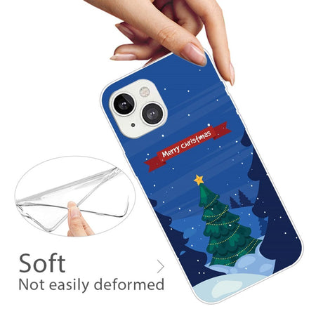 iPhone 13 Skal Flexibel Plast - Jul-tema - Merry Christmas - Dekorerad Julgran