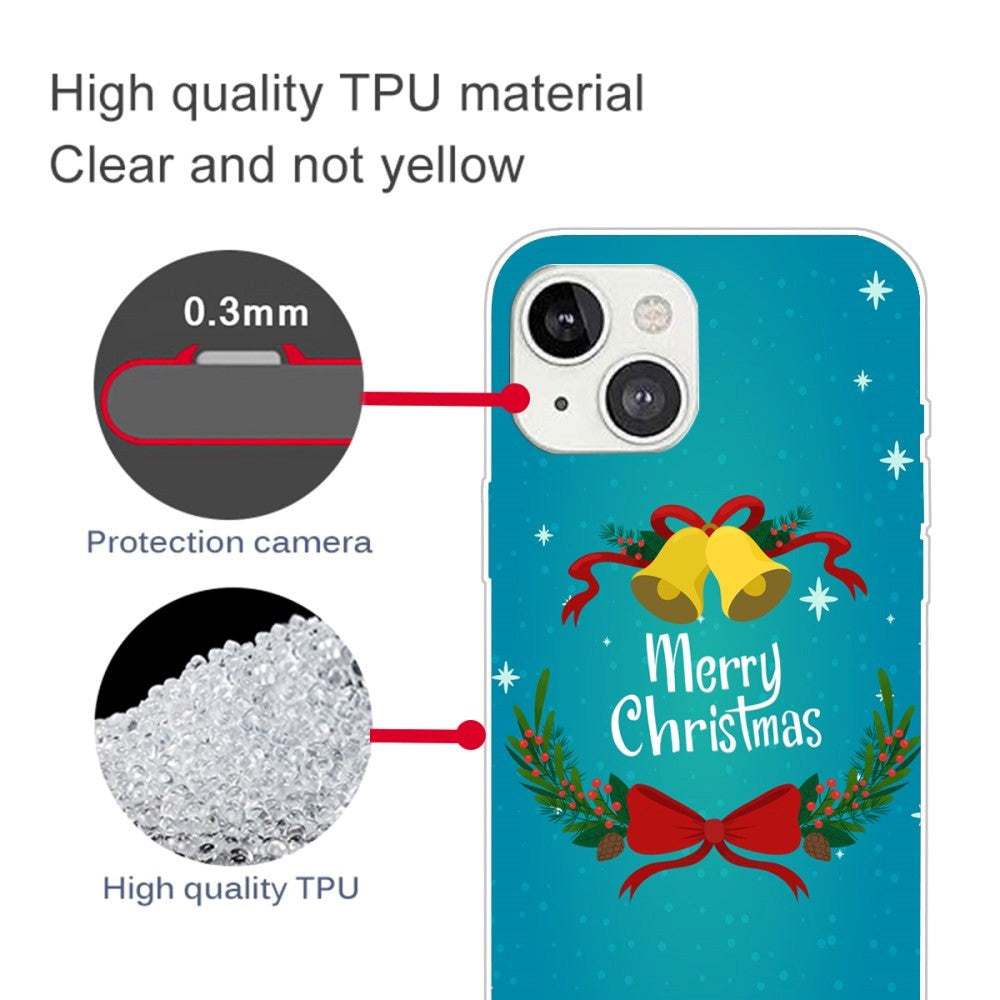 iPhone 13 Skal Flexibel Plast - Jul-tema - Merry Christmas - Julklockor