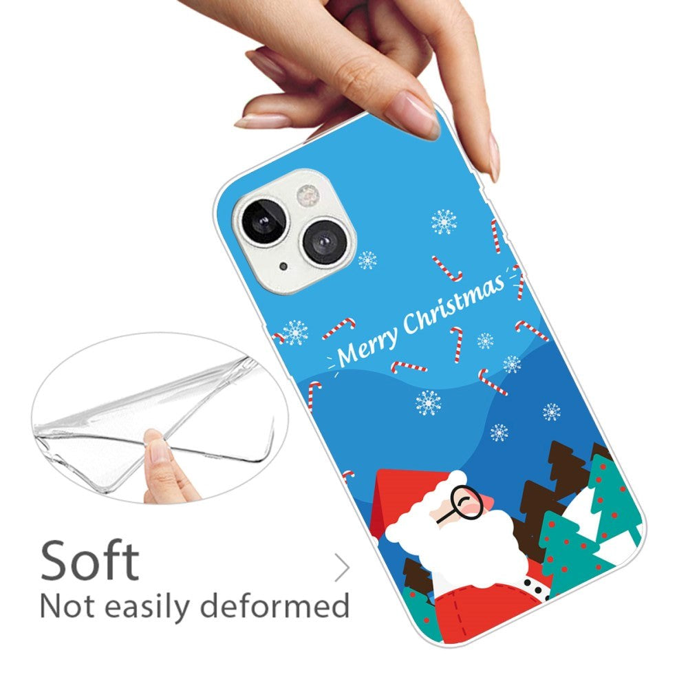 iPhone 13 Skal Flexibel Plast - Jul-tema - Merry Christmas - Jultomte