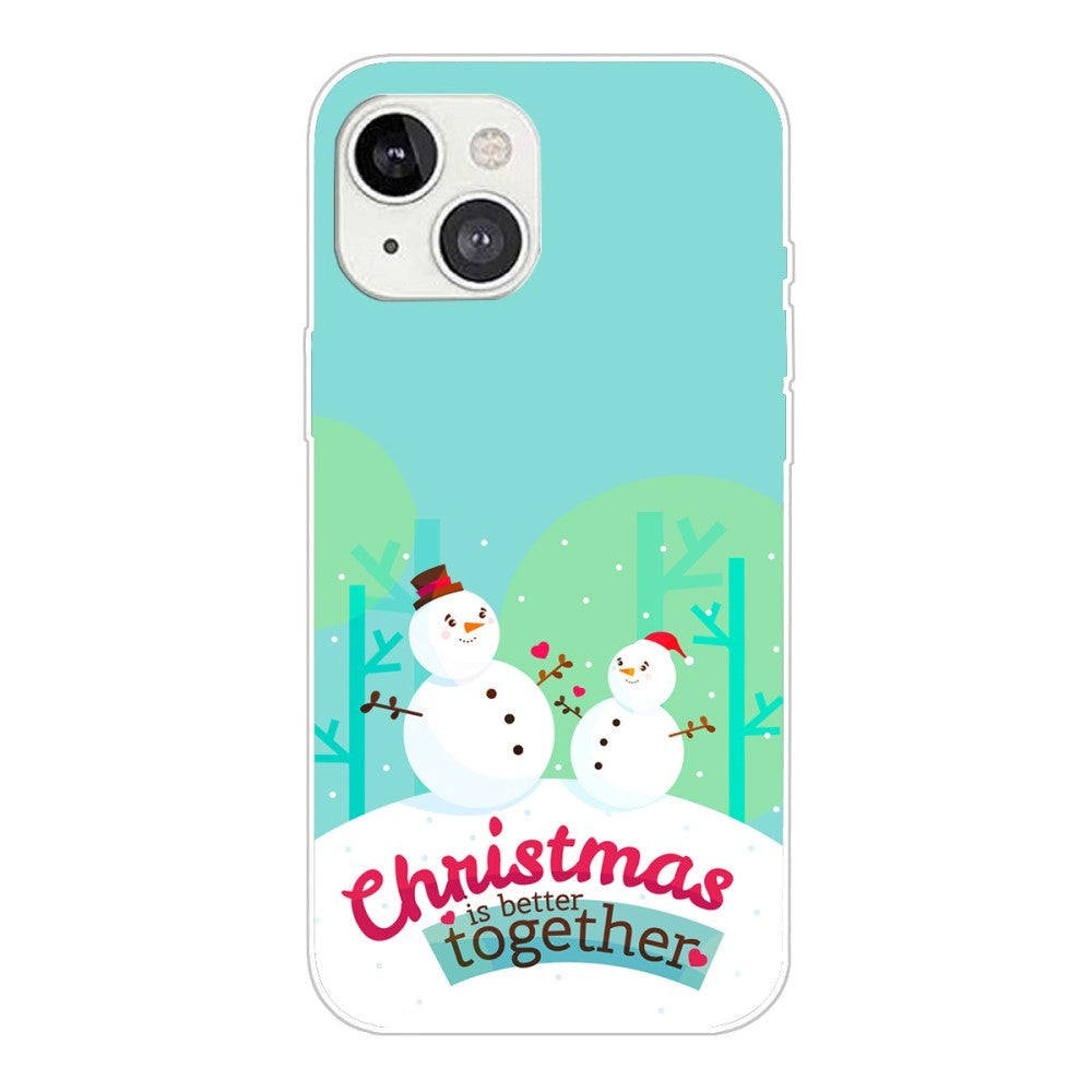 iPhone 13 Skal Flexibel Plast - Jul-tema - Christmas Is Better Together - Snögubbar