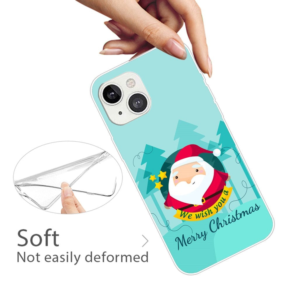 iPhone 13 Skal Flexibel Plast - Jul-tema - Merry Christmas - Söt Jultomte