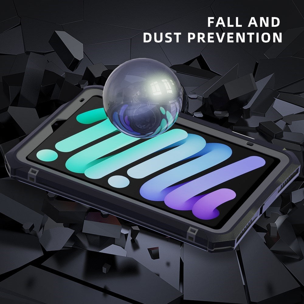 iPad mini (2024/2021) SHELLBOX Vattentätt och Stöttåligt Skal med Stativ och Rem