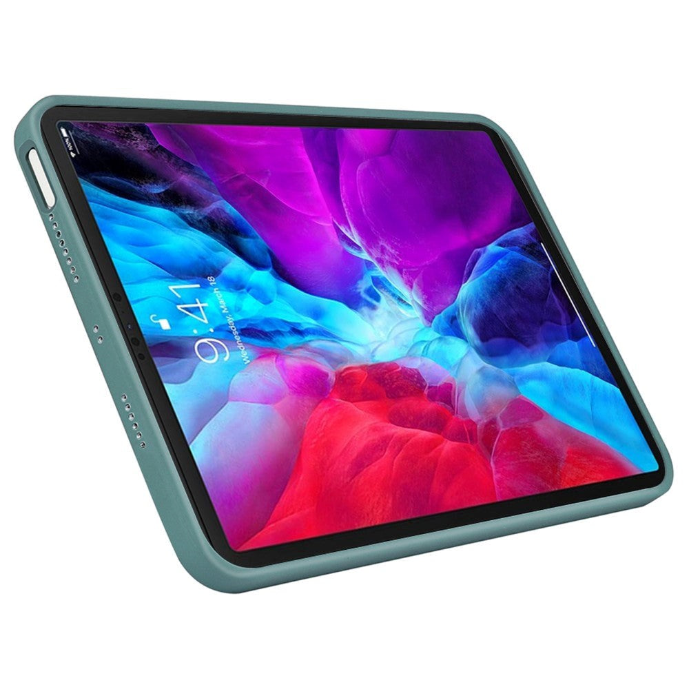 iPad Pro 12.9" (2022 / 2021 / 2020 /2018) / Air 13" (2024) Shockproof Skal Liquid Silikon - Grön