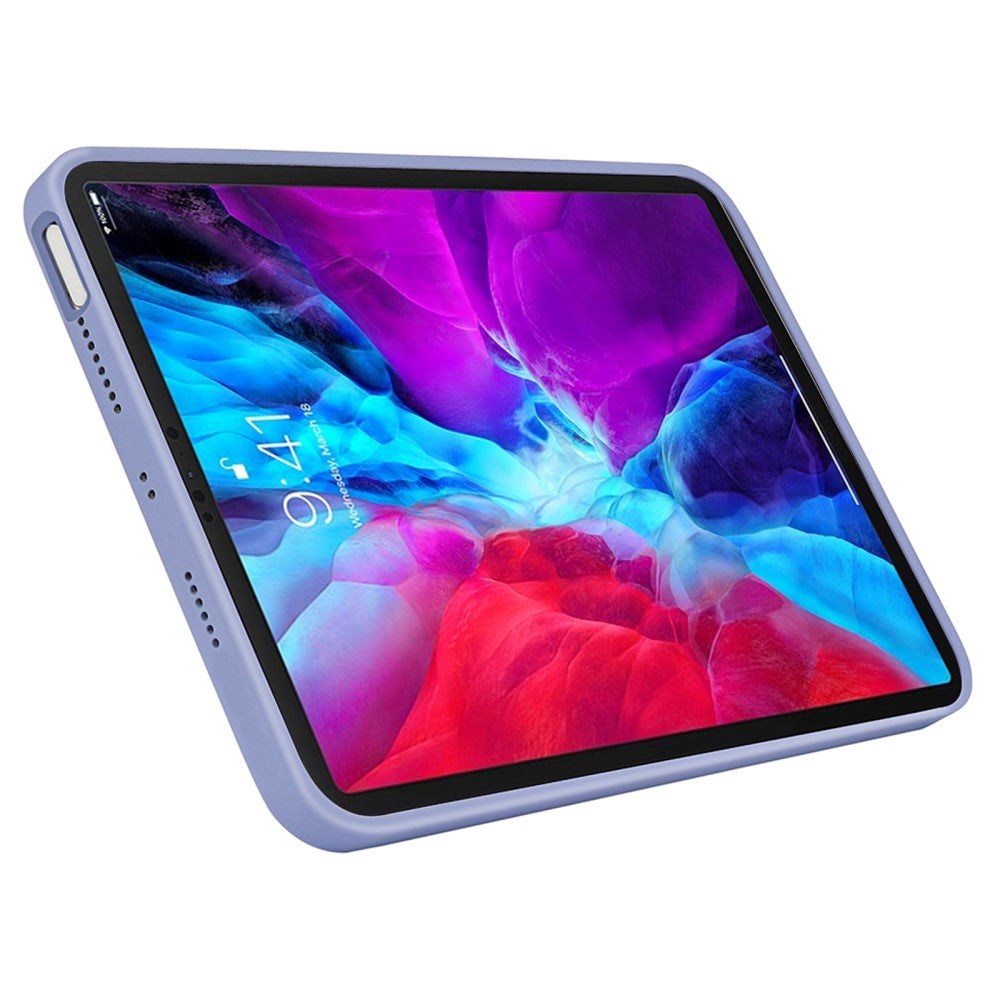 iPad Pro 12.9" (2022 / 2021 / 2020 /2018) / Air 13" (2024) Shockproof Skal Liquid Silikon - Lavendel