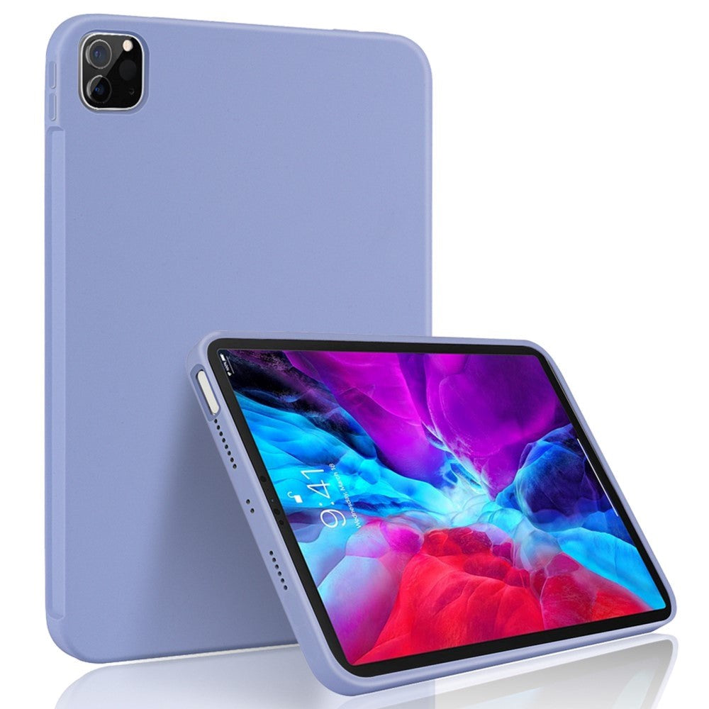 iPad Pro 12.9" (2022 / 2021 / 2020 /2018) / Air 13" (2024) Shockproof Skal Liquid Silikon - Lavendel