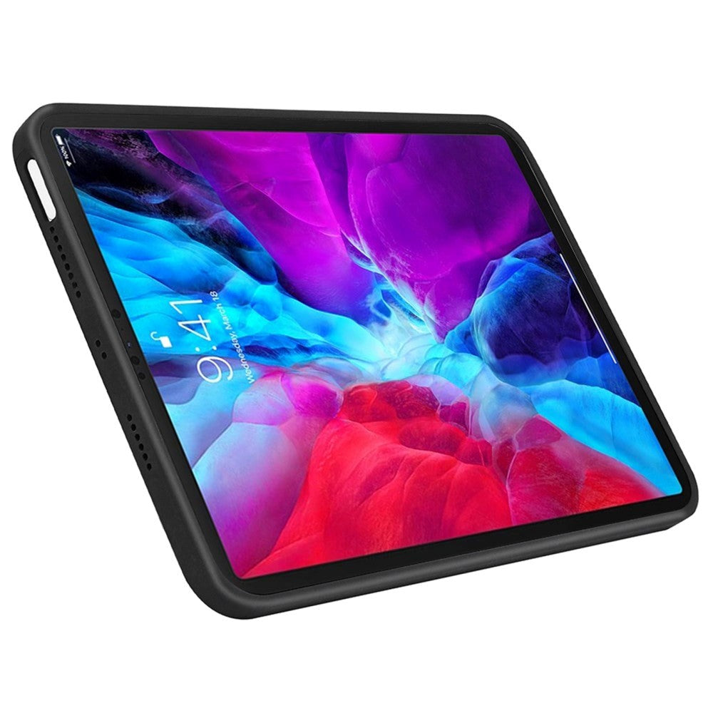 iPad Pro 11" (2022 / 2021 / 2020 / 2018) Shockproof Skal Liquid Silikon - Svart