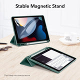 iPad 10.2" (2021 / 2020 / 2019) ESR Rebound Tri-Fold Fodral med Apple Pencil Holder - Grön