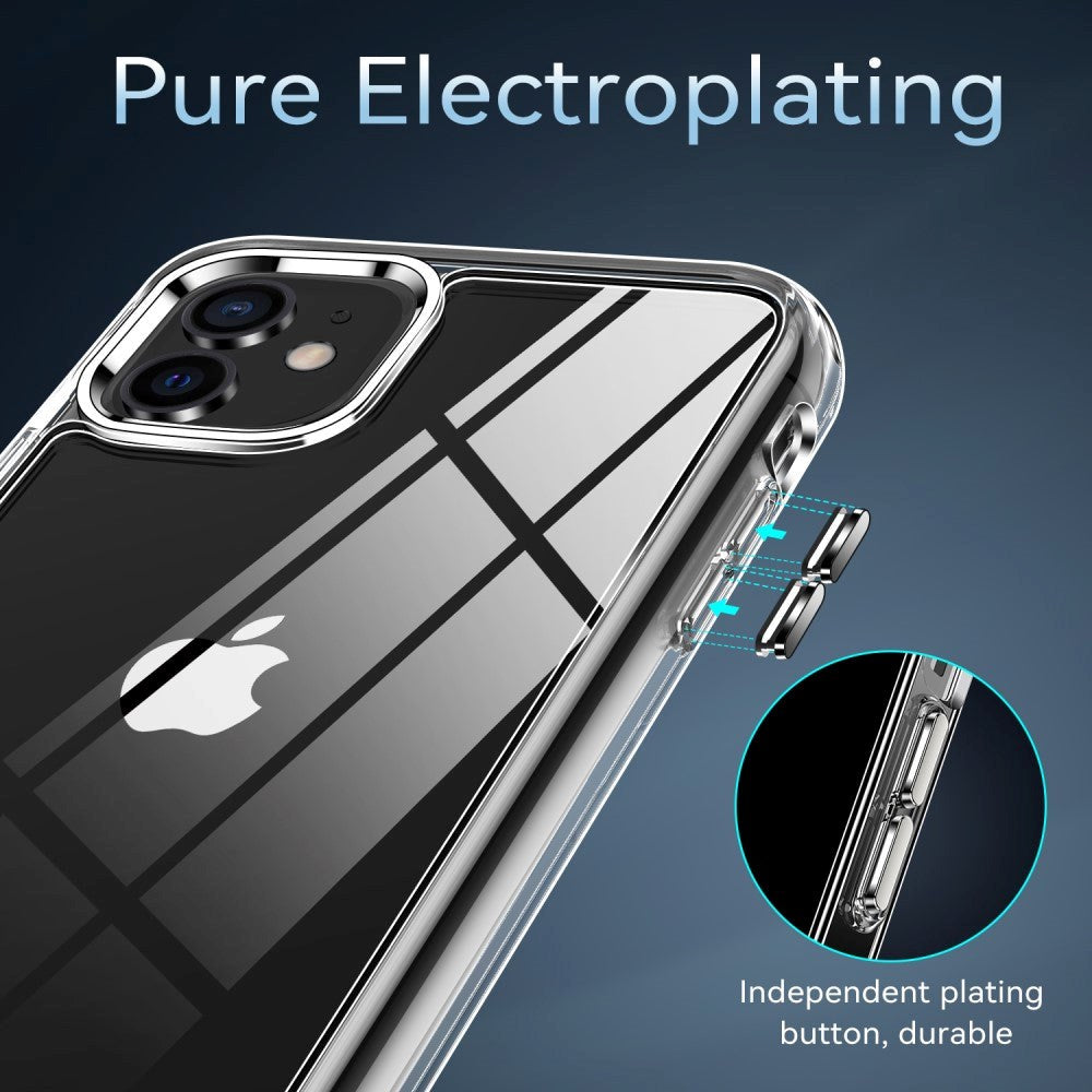 iPhone 11 Crystal Clear Hybrid Skal Plast - Transparent