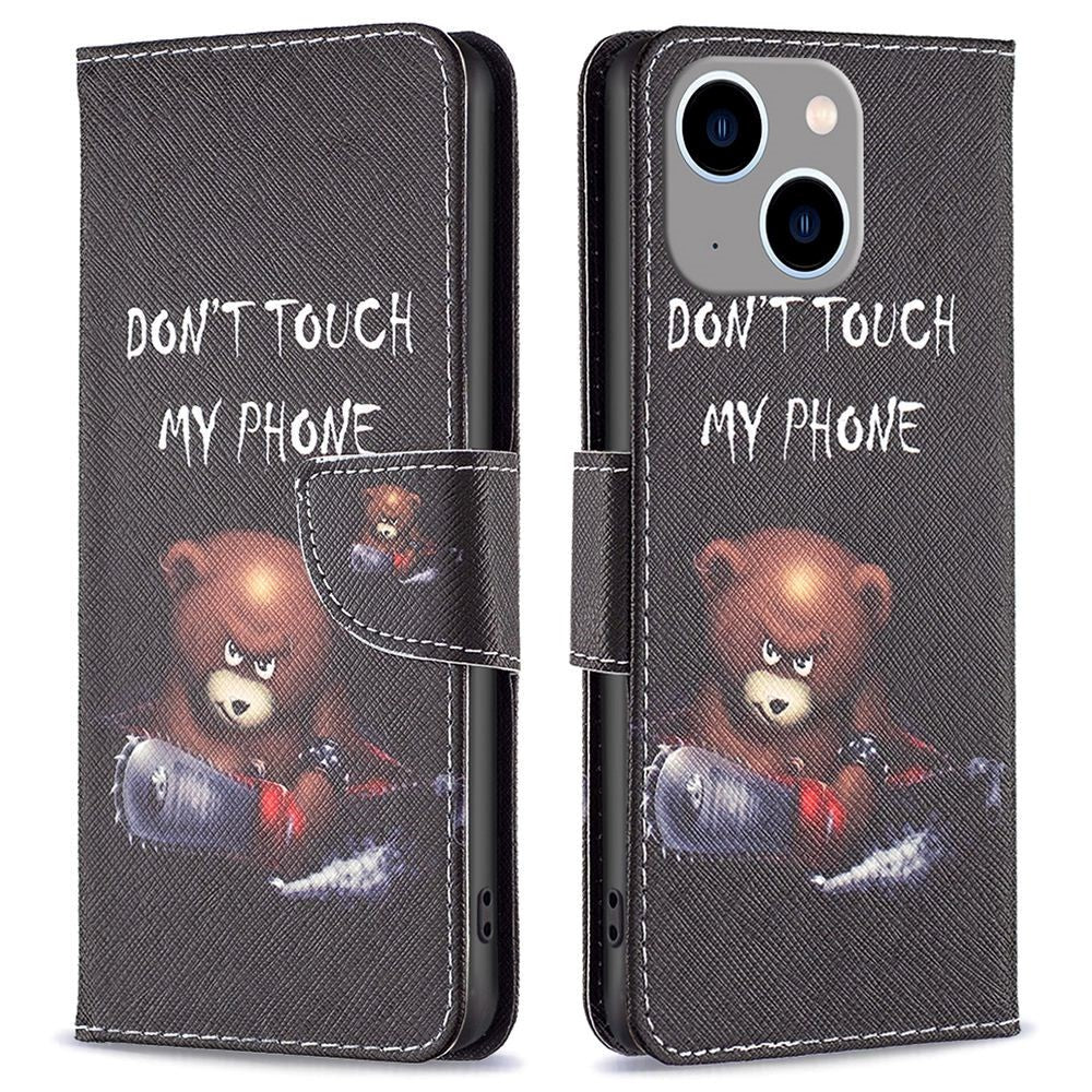 iPhone 14 Plus Plånboksfodral - "Don't Touch My Phone"